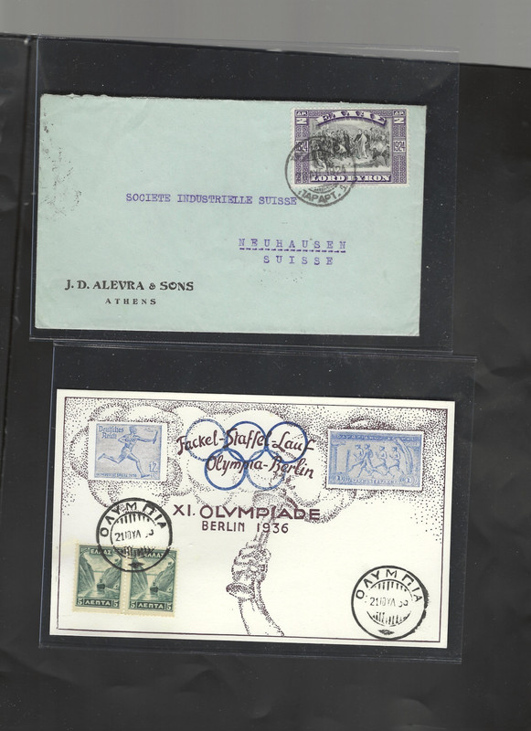 GREECE-COVERS-MIXED PERIODS-LOT OF 3-BETTER-CANCELS!-F-#205