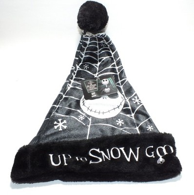 Disney Nightmare Before Christmas Santa Hat Jack Skellington Up To Snow Good