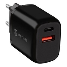 Tactical Caricabatterie A001 20w Usb+usb-c Black Per Nokia 3310 4g 5.1 Plus 6.1