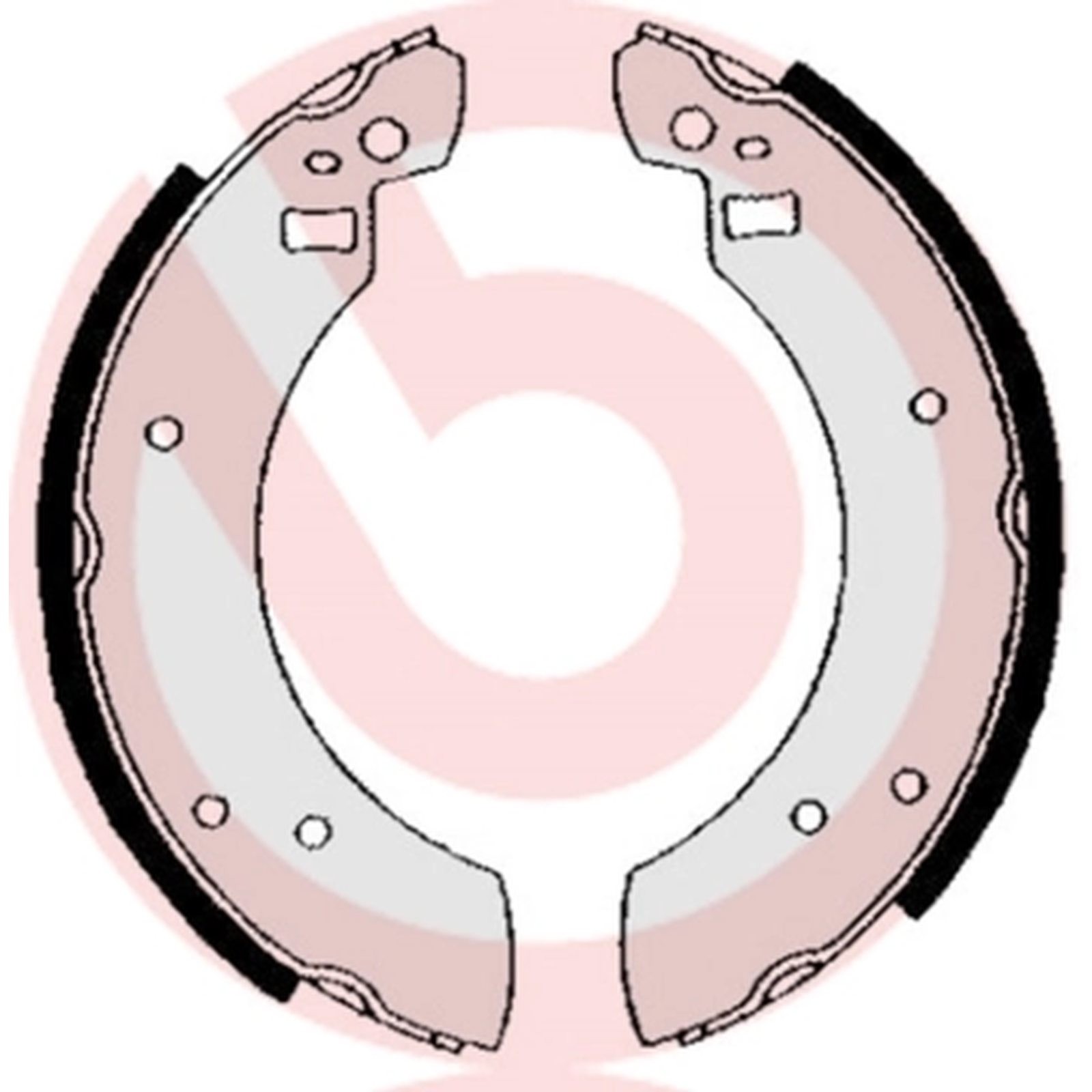 ORIGINAL® Brembo Bremsbackensatz Hinten für Ford CAPRI III CAPRI II ESCORT II