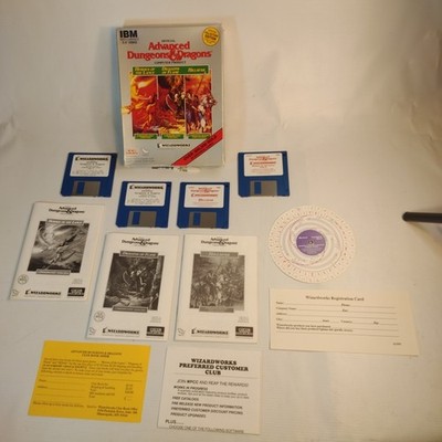 1989 IBM Advanced Dungeons Dragons Heroes of Lance Hillsfar Dragons Flame Set