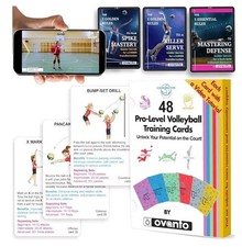 Ovanto 48 Pro-Level Volleyball Training Cards...