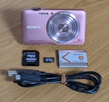 SONY DSC-WX7 Cyber Shot Digital Camera Pink 16.2MP 5X Japanese only Excellent 