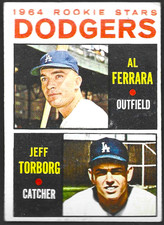 1964 Topps #337 Dodgers 1964 Rookie Stars (Al Ferrara / Jeff Torborg)