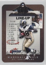 2001 Fleer Game Time Eleven-Up Marshall Faulk #13E HOF