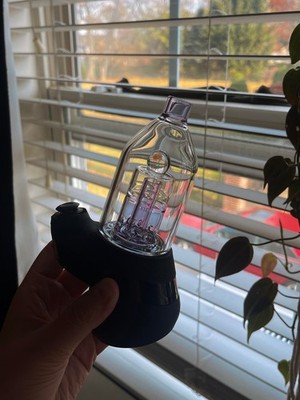 4'' IRIDESCENT GLASS MINI DOME PEAK & PRO WATER TOP ATTACHMENT CLEAR