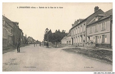 CAR-ADNP10-0620-60 - FEUQUIERES - Eingang zur Bahnhofsstraße