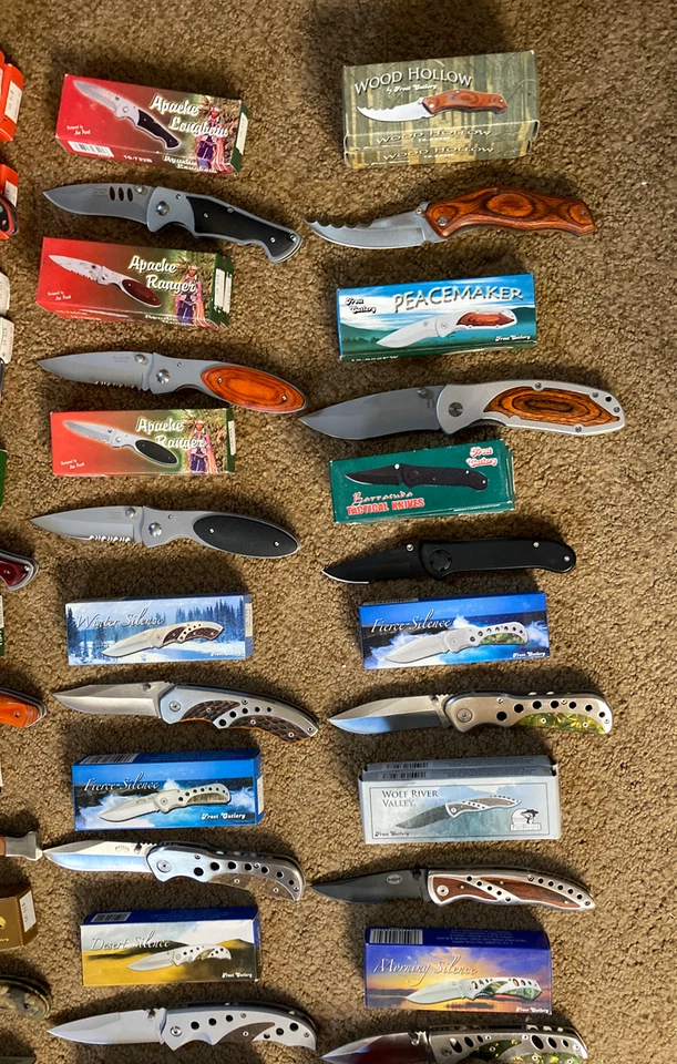 Винтажный нож лот огромный - новый в коробках от мороз столовые приборы - лучший в тот день. - Изображение 2 из 4