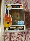 Funko Pop! Pixar Elemental Ember Lumen Glitter #1757 Exclusive w Protector NIB
