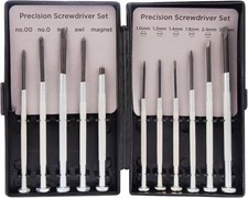 11pc Small Screwdriver Set with Hard Case, A Variety of Tiny Precision