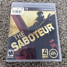 PS3 The Saboteur Game CIB + Insert 2009 Action Mint Disc Clean & Tested