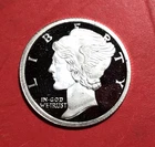Vintage SILVER Mercury / Apollo .999 FINE 1/10th Troy Ounce 'PROOF" Coin!