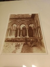 Baron Von Gloeden Original photo, The Cloister, Monreale, Sicily, Praying Boy