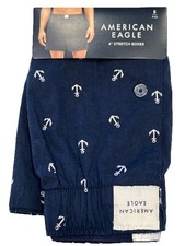 NWT AMERICAN EAGLE Stretch Boxer Sz XS-S-L-XL Blue White Anchors 32