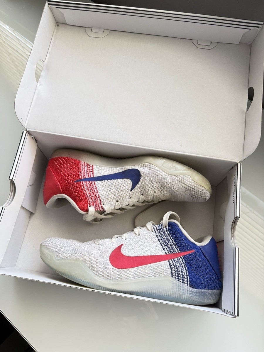 Nike Kobe 11 Elite Low Size 7 USA XI 822675-184 with Red/White