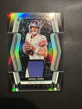 2020 Panini Obsidian-Cutting Edge Daniel Jones #CE7 Electric Etch Green /30(MEM)