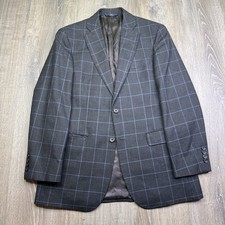 Brooks Brothers 346 Madison Fit Sport Coat Blazer Windowpane Two Button Size 38R