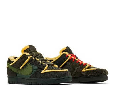 Nike x CPFM Dunk Low Swamp Sponge Sequoia - IH5094-300 - Size 10.5