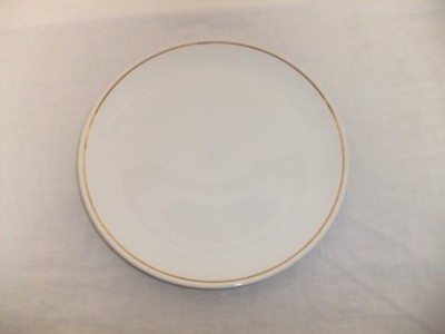 Poole - Weiß & Goldrand - Vintage 60er Jahre Geschirr spülmaschinenfest - 1C2G #