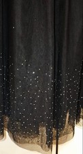 Black Sparkly Lined Tutu Skirt