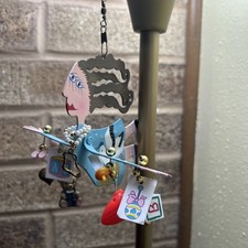 Ornament Hang By Karen Rossi Stork  Baby Flights Artist Blue Fun Artwork