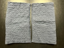 Restoration Hardware RH Linen Cotton Diamond Quilted Standard Shams Navy Blue