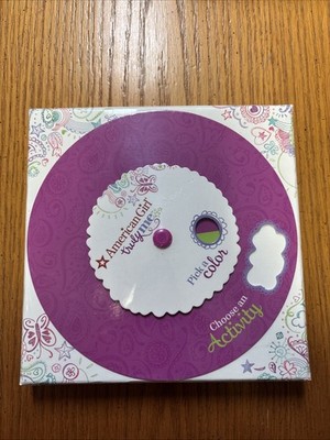 SEALED NEW American Girl Truly Me Pick A Color Choose An Activity Box Wheel 2015