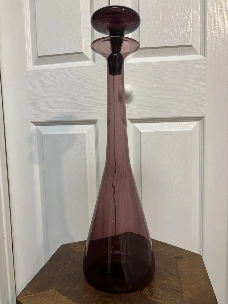 希少なヴィンテージ BLENKO ブレンコガラス　USA製　希少なアメジスト色 希少なヴィンテージ BLENKO ブレンコガラス USA製 希少なアメジスト色