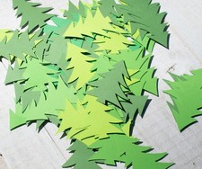 60 pcs Die Cutouts Paper Pine Tree, Christmas Trees Holiday Die Cut Shapes