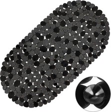 Black, Bath Tub Mat, Shower Mat, Friendly Machine Washable Shower Tub Mats with