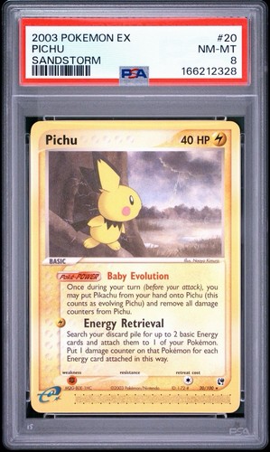 Pichu graded PSA 8 for sale on eBay