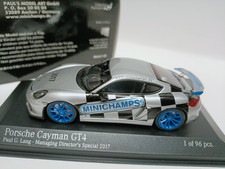 Minichamps 1/43 Porsche 718 CaymanGT4 Special 2017 Silver resin car model
