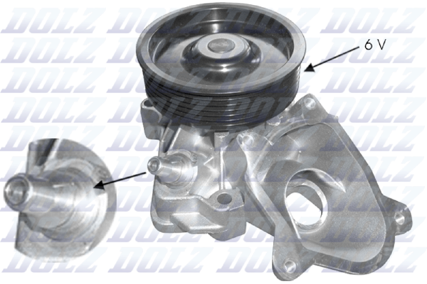 Wasserpumpe MotorküHlung Dolz B236 FüR BMW E83 E90 X3 E91 3Er Touring 335 Xdrive-image