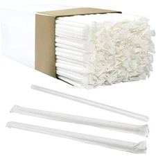 Avant Grub’s BPA-Free, Big, Premium Straws in 300 Pack. Individually Paper