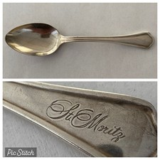 Vintage St Moritz Hotel Silver Tea Spoon New York Reed & Barton Logo Vintage St Moritz Hotel Silver Tea Spoon New York Reed & Barton Logo