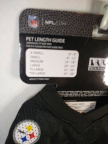 Pets First Pittsburgh Steelers Stahlvorhang Haustier Trikot extra klein - Bild 4 von 5