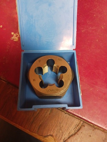 champion 5/8 - 18 CARBON STEEL HEX DIE. L14MM4 - Picture 2 of 2