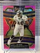 2022 Panini Father's Day - ED REED PINK PRIZM SSP #04/10 MADE - RAVENS #100