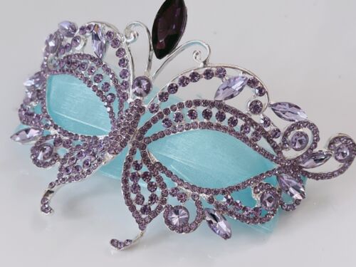 Women Metallic Crystal VENETIAN Masquerade Halloween Fancy Ball Face Eye Mask - Picture 26 of 31