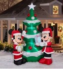 10' FOOT MICKEY AND MINNIE DECORATING TREE AIRBLOWN INFLATABLE CHRISTMAS B