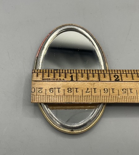 2 Vtg COCA COLA Oval Pocket Mirror 1973 Memorabilia Purse Advertising Pair - Picture 4 of 6