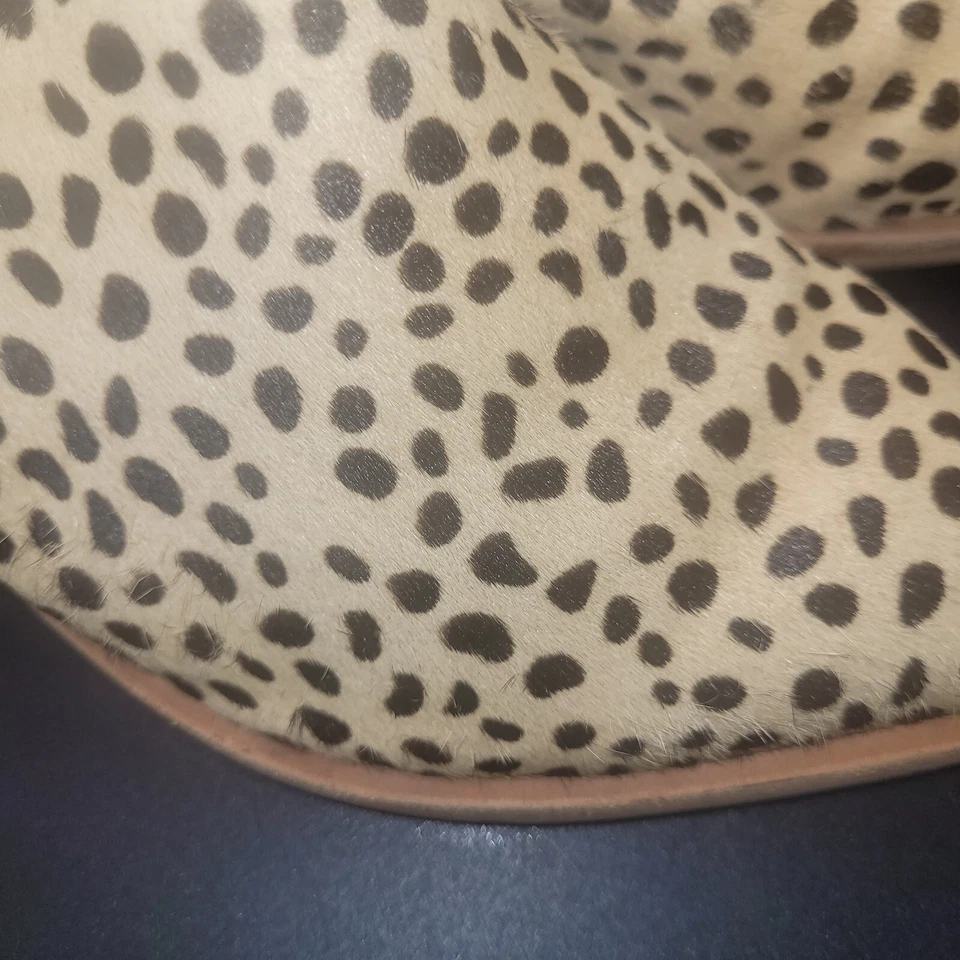 Dolce Vita Piel Real Cabello de Vaca Sin Cordones 2" Tacones Bomba Bloque Zapatos 9 Foto 4 de 4