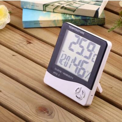 Electronic Digital Indoor Thermometer Hygrometer Large LCD Display HTC-1 HTC-2