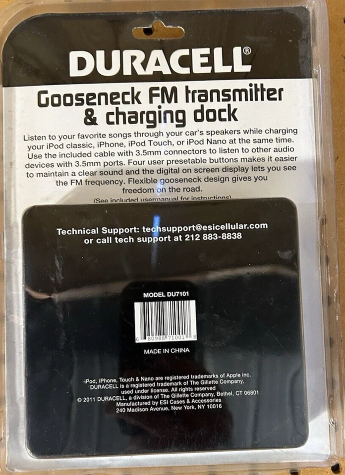 NUEVO EN CAJA Transmisor FM Duracell y Base de Carga Foto 2 de 3