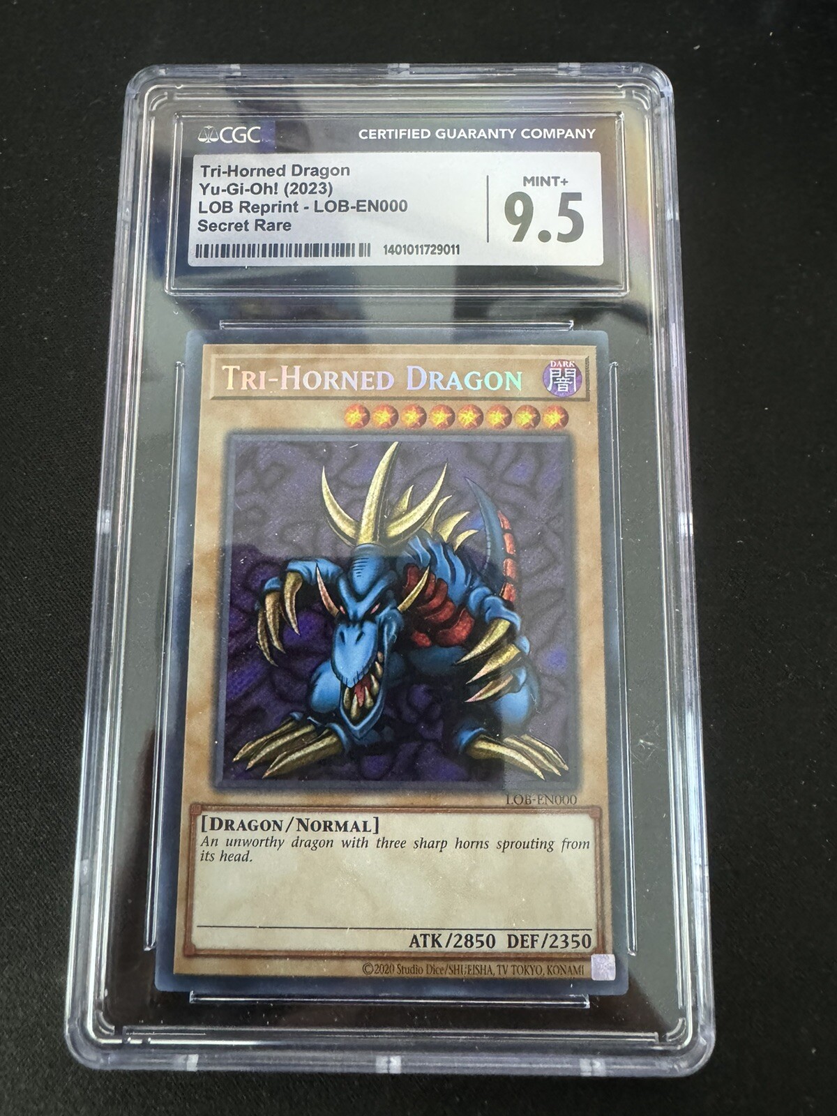 Tri-Horned Dragon LOB-EN000 25th Anniv Unlimited Legend of Blue Eyes