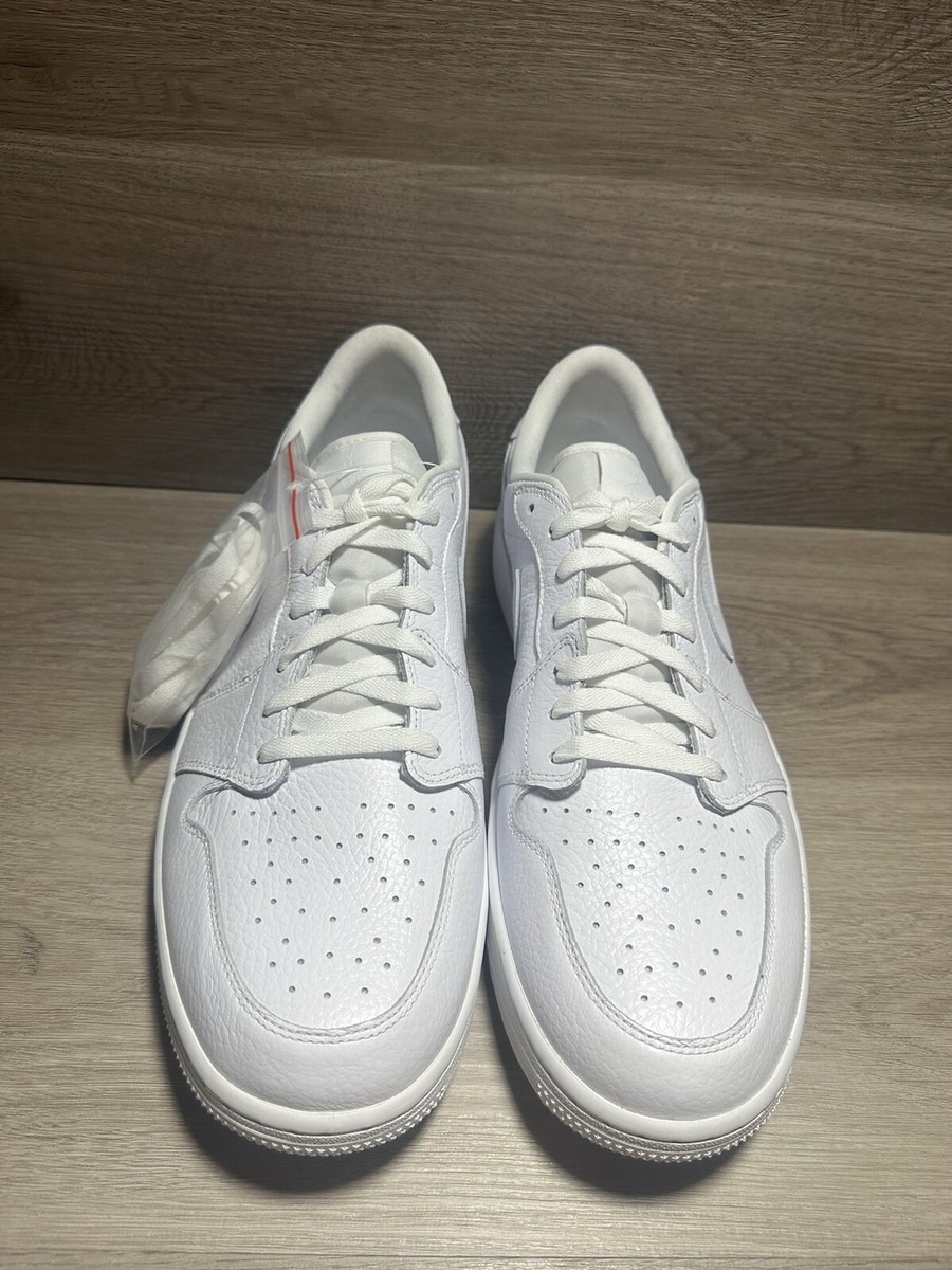 Size 15 - Air Jordan 1 Golf Low White Crocodile for sale online | eBay