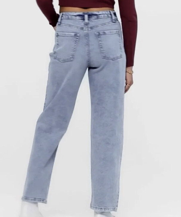 【MISCHIEF】 RHOMBUS SLOUCHY WASHED JEANS_ROSE BROWN NWT WOMENS WILD FABLE HIGH RISE PAINTED DENIM DAD JEANS SUN
