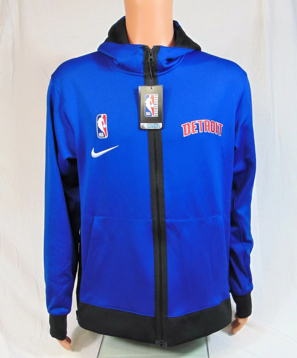 Nike Detroit Pistons Men's NBA Fleece Pullover Hoodie Blue