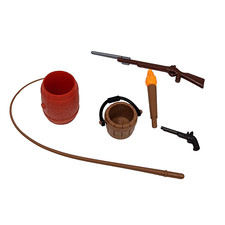 VINTAGE PLAYMOBIL REPLACEMENT 3111 ACCESSORIES BARREL GUN 3111 ROYAL ARTILLERY