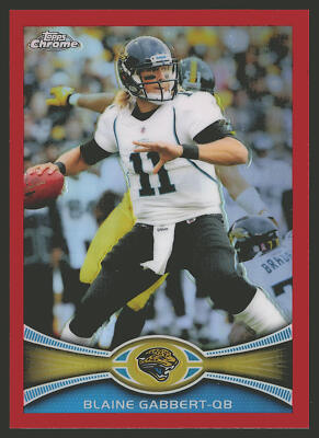 2012 Topps Chrome #55 Blaine Gabbert Red Refractors /25